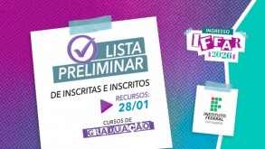 IFFar divulga resultado preliminar de inscritos no PS 2026 da Graduação ListaPreliminar Ingresso IFFar 2026 Graduacao noticia