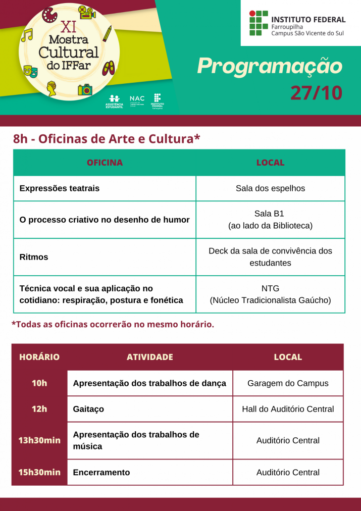 Programação Mostra Cultural 2023 - 27 de outubro.png