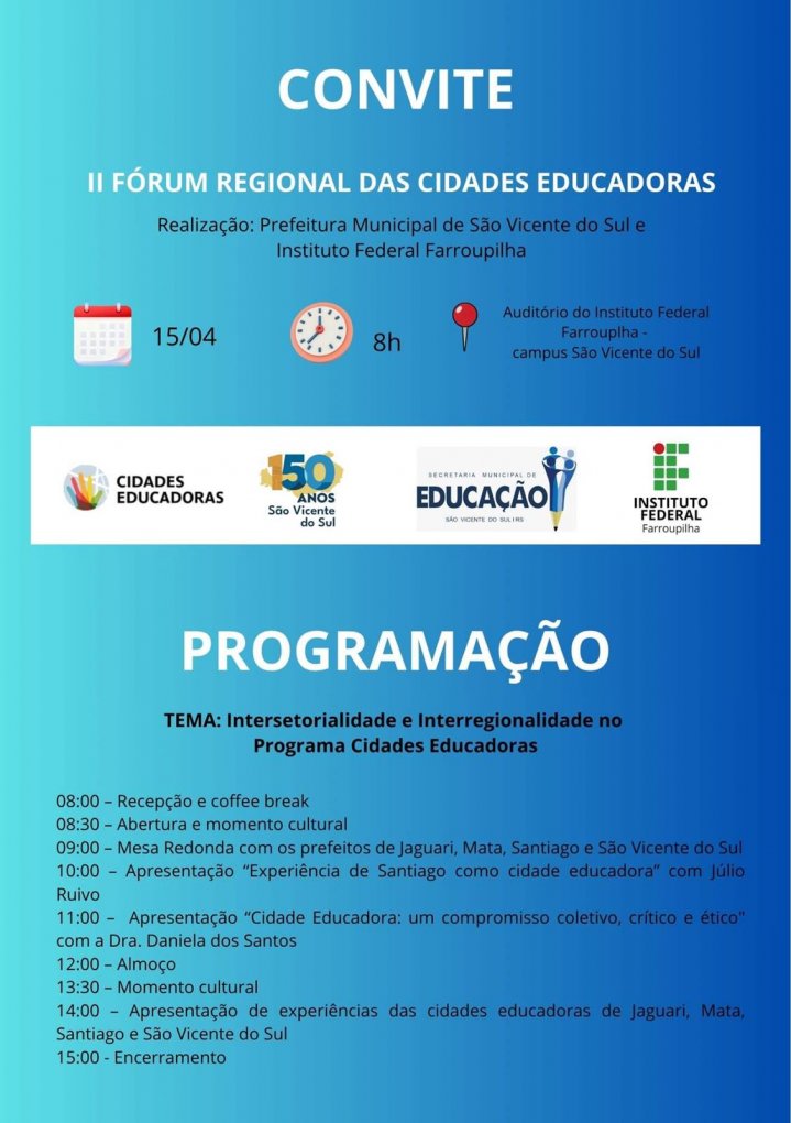 Forum cidade educadoras