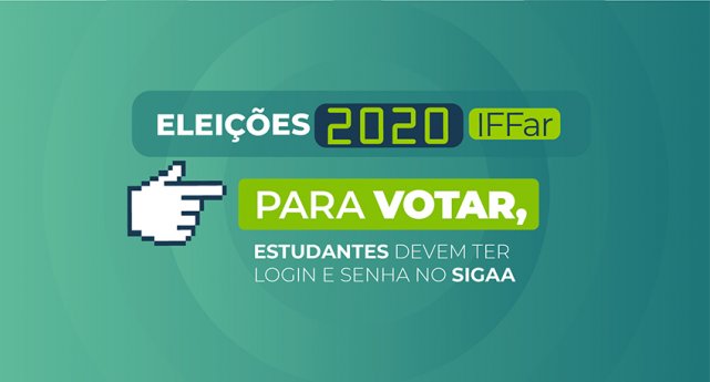 para votar estudantes sigaa noticia