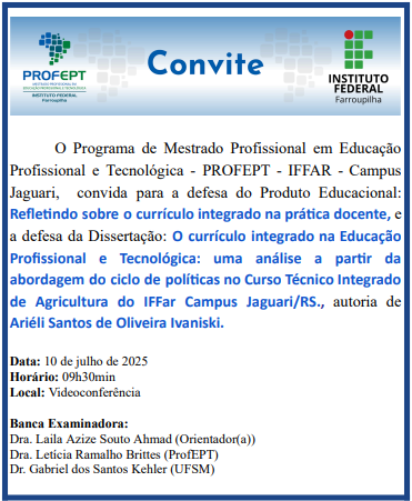 Convite Defesa Arieli T6