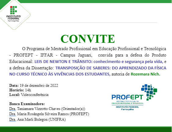 Convite Defesa Rozemara