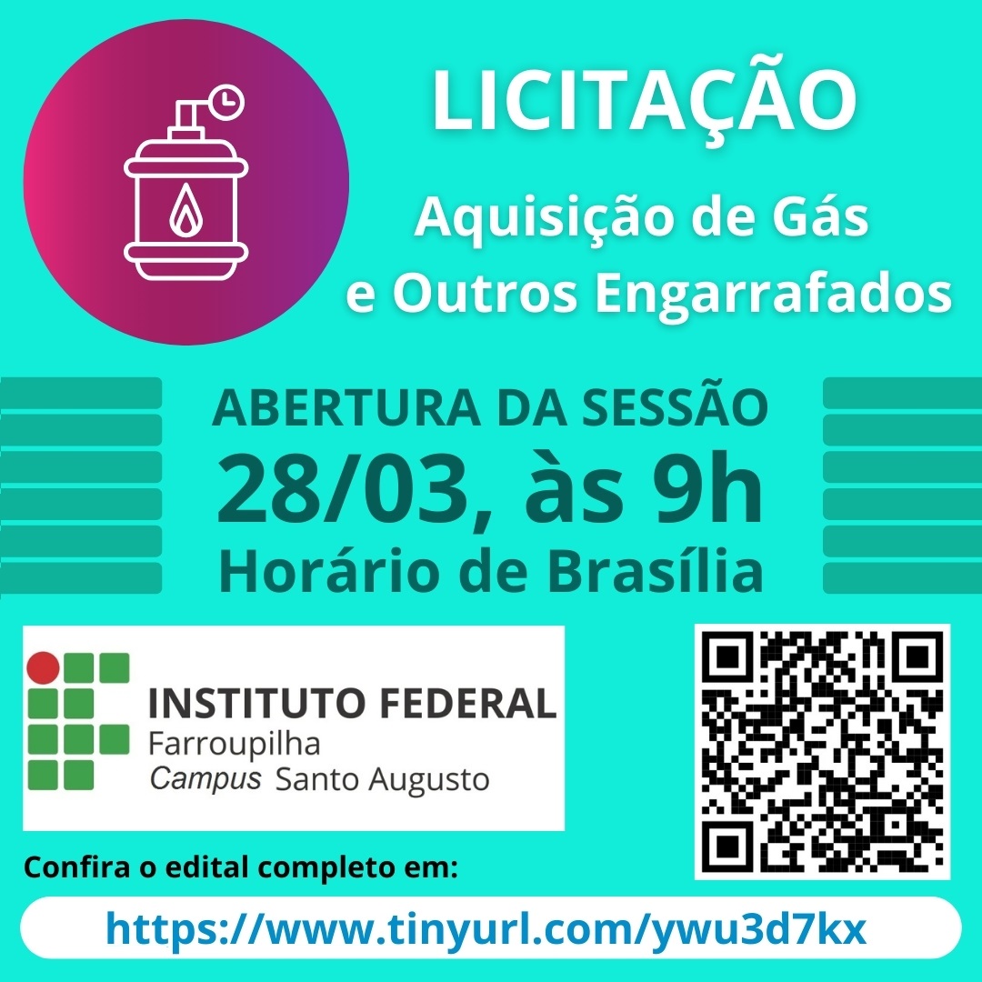 Arte Licitação Gás e outros engarrafados