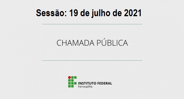 Chamada Pública 19.07