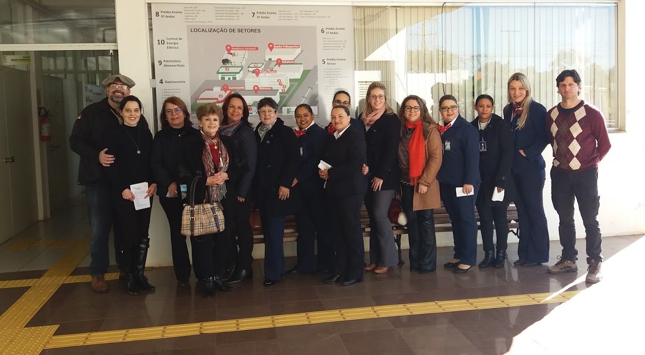 Equipe do Hotel Obino em vista ao IFFar