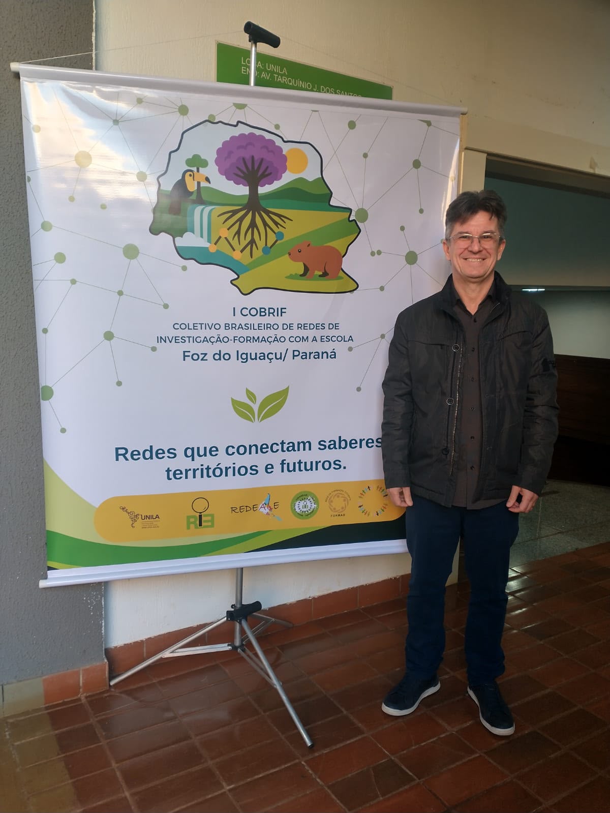 Professor Adão Cambraia no evento