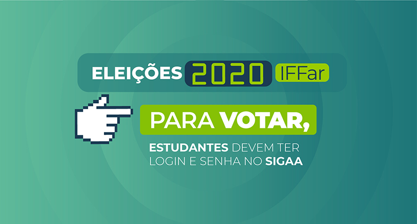 para votar estudantes sigaa noticia