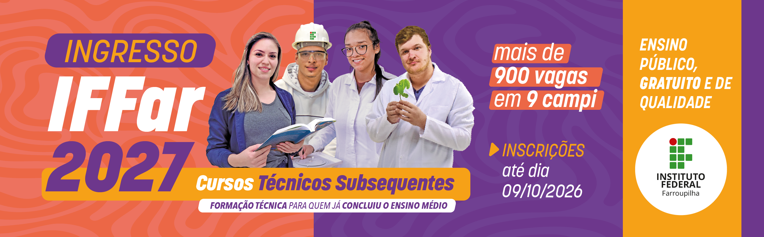 PS 2027 - Técnicos Subsequentes (inscrições)