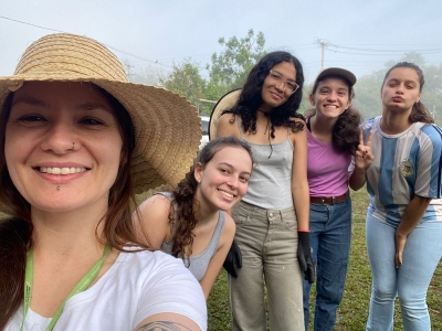 Projeto de extensão do IFFar-FW promove plantio de 420 mudas de árvores em Terra Indígena