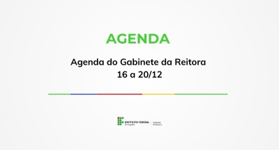 Agenda do Gabinete da Reitora