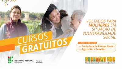 IFFar abre inscrições para cursos gratuitos voltados a mulheres em situação de vulnerabilidade social