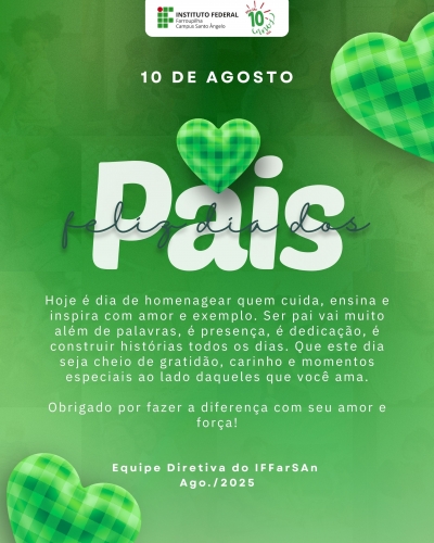 Feliz dia dos pais