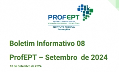 Boletim Informativo 08 ProfEPT – Setembro de 2024
