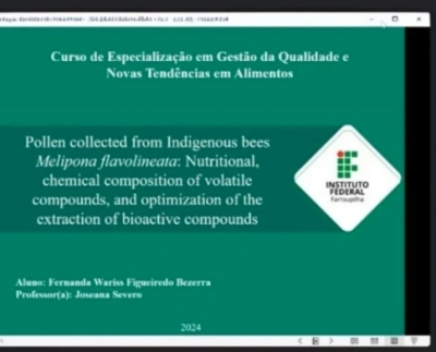 Aluna do Curso de Especialização em Gestão da Qualidade e Novas Tendências em Alimentos do IFFar Santa Rosa publica artigo em Revista Internacional