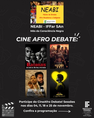 NEABI promove CineAfro Debate no IFFar-SAn