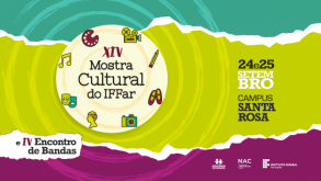 XIV Mostra Cultural e IV Encontro de Bandas do IFFar começam nesta quinta-feira (24) 22_09mostraCultural2026_notícia15092026_720x397-equal.png