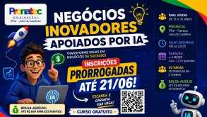 IFFar Campus Júlio de Castilhos prorroga inscrições para curso gratuito sobre Negócios Inovadores apoiados por Inteligência Artificial IFFar Campus Júlio de Castilhos prorroga inscrições para curso gratuito sobre…