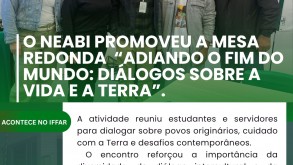 NEABI promove mesa redonda sobre vida, Terra e povos originários no IFFar – Campus Santo Ângelo NEABI promove mesa redonda sobre vida, Terra e povos originários no IFFar – Campus…